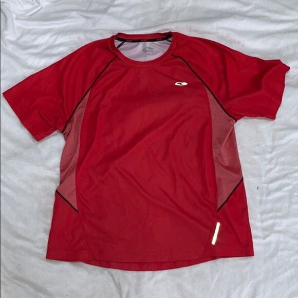 Champion Red Technical Crewneck T-Shirt | Sz L - Picture 2 of 5